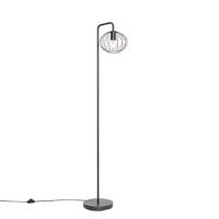 QAZQA Industriële vloerlamp zwart 23 cm - Margarita - thumbnail