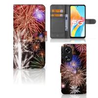 OPPO Reno8 T 5G | Wallet Case | met Pasjes | Vuurwerk