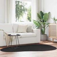 Tapijt HUARTE Zwart 140 x 200 cm Polyester