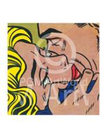 Kunstdruk Roy Lichtenstein - Kiss V 35.5x28cm