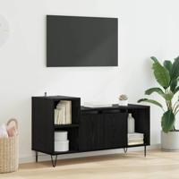 TV-kast Zwart Eiken 100 x 35 x 55 cm Bewerkt hout