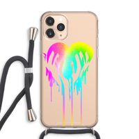 Hold My Heart: iPhone 11 Pro Max Transparant Hoesje met koord