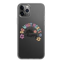 Happy days: iPhone 11 Pro Transparant Hoesje