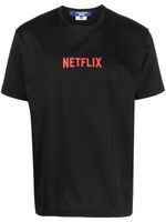 Junya Watanabe MAN Netflix-print cotton T-shirt - Noir - thumbnail