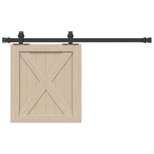 VidaXL Ophangset voor schuifdeur 91 cm koolstofstaal