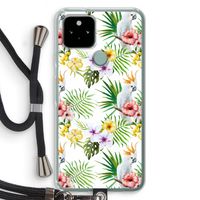 Gele kuif: Pixel 5 Transparant Hoesje met koord