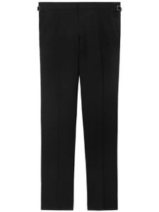 Burberry pantalon de costume à plis marqués - Noir