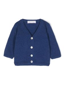 Mariella Ferrari cardigan en maille à col v - Bleu