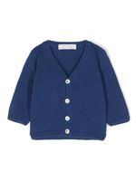 Mariella Ferrari cardigan en maille à col v - Bleu