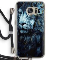 Darkness Lion: Samsung Galaxy S7 Transparant Hoesje met koord