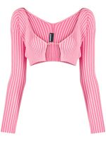 Jacquemus cardigan La maille Pralu - Rose - thumbnail