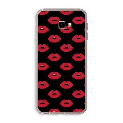 Lips: Samsung Galaxy J4 Plus Transparant Hoesje