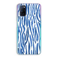 Blauwe nerven: Oppo A72 Transparant Hoesje
