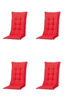 Kussen hoog 50x123 Panama rood (4 stuks) Madison - Madison