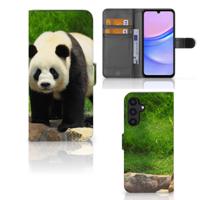 Samsung Galaxy A15 | Telefoonhoesje | Met pasjeshouder | Panda