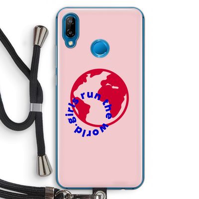 Run The World: Huawei P20 Lite Transparant Hoesje met koord