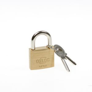 Hangslot messing 40mm kd40