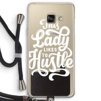 Hustle Lady: Samsung Galaxy A3 (2016) Transparant Hoesje met koord