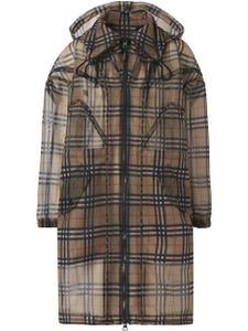 Burberry manteau à motif Vintage Check - Marron