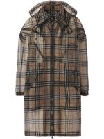 Burberry manteau à motif Vintage Check - Marron - thumbnail