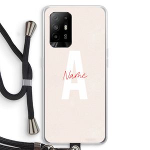 Strawberry Milkshake: Oppo A94 5G Transparant Hoesje met koord