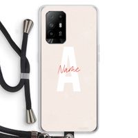 Strawberry Milkshake: Oppo A94 5G Transparant Hoesje met koord