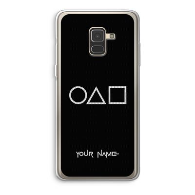 Squid Game: Samsung Galaxy A8 (2018) Transparant Hoesje