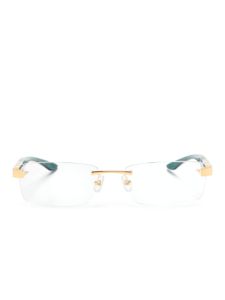 Maybach eyewear lunettes de vue rectangulaires The Artist III - Marron