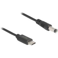 Delock 85397 USB-laadkabel USB-C stekker, DC-stekker 5,5 mm 1.00 m Zwart