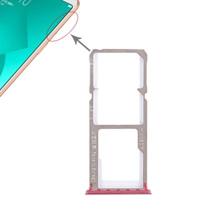2 x SIM-kaart lade + micro SD-kaart lade voor OPPO A83 (rood)
