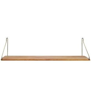 Frama Shelf wandplank 80x20 naturel|messing