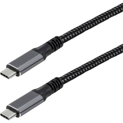 Maxtrack C531-1L USB-C-kabel USB 3.2 Gen2x2 USB-C stekker 1 m Zwart Stekker past op beide manieren, Vergulde steekcontacten Maxtrack C531-1L USB-C-kabel USB 3.2 Gen2x2 USB-C stekker 1 m Zwart Stekker past op beide manieren, Vergulde steekcontacten