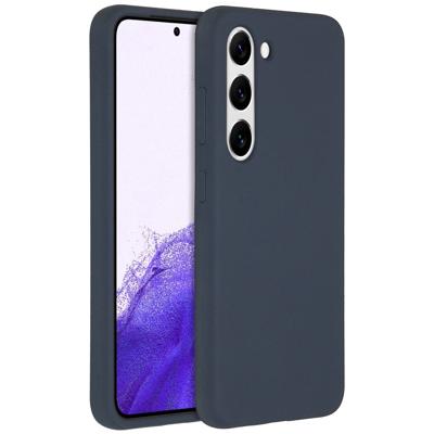 Accezz Liquid Silicone Backcover Samsung Galaxy S23 Telefoonhoesje Blauw