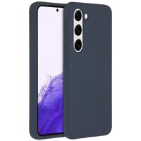 Accezz Liquid Silicone Backcover Samsung Galaxy S23 Telefoonhoesje Blauw
