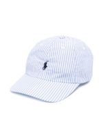 POLO RALPH LAUREN KIDS casquette Polo Pony en seersucker - Bleu