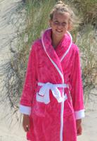 Little Pink-white badjas / Kinderbadjas met capuchon - XXL (14-16 jaar)