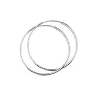 Zilveren Oorringen Ronde Buis - 1,5mm - Met Scharniersluiting