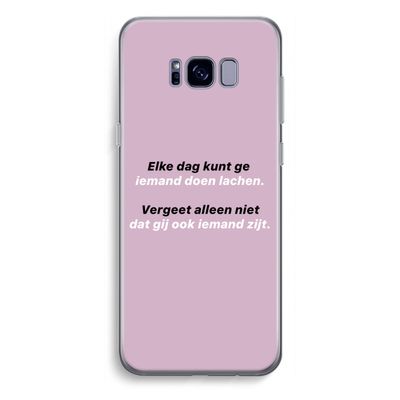 gij zijt ook iemand: Samsung Galaxy S8 Plus Transparant Hoesje