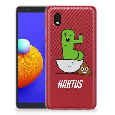 Samsung Galaxy A01 Core Telefoonhoesje met Naam Cactus Poo