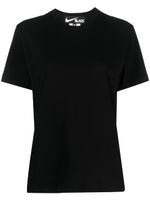 Black Comme Des Garçons x Nike t-shirt à slogan imprimé - Noir