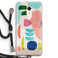 Bold Rounded Shapes: Xiaomi Redmi 5 Transparant Hoesje met koord