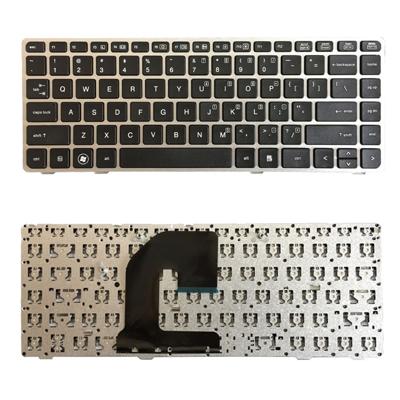 Amerikaanse versie toetsenbord met zilveren frame voor HP EliteBook 8470B 8470P 8470 8460 8460p 8460w ProBook 6460 6460b 6470