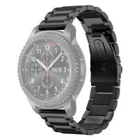 Roestvrijstalen polshorloge band voor Samsung Gear S3 22mm (zwart)