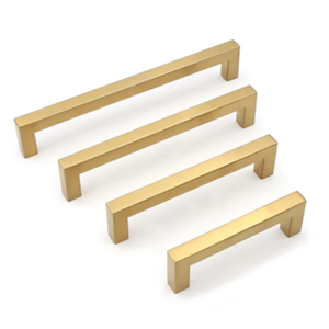 Moderne Meubelgreep Vierkant 12 x 35 x 128 mm Goud