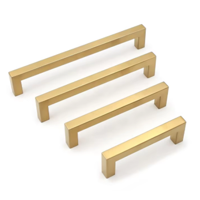 Moderne Meubelgreep Vierkant 12 x 35 x 128 mm Goud