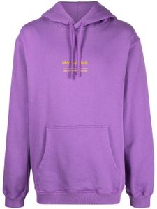 Maharishi hoodie en coton biologique à logo brodé - Violet