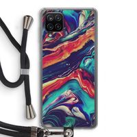Chameleon Sun: Samsung Galaxy A12 Transparant Hoesje met koord