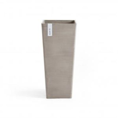 Ecopots Rotterdam High kunststof bloempot Taupe - Ø 30,3 cm