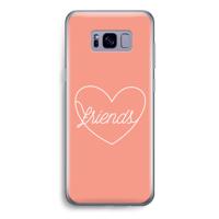 Friends heart: Samsung Galaxy S8 Transparant Hoesje