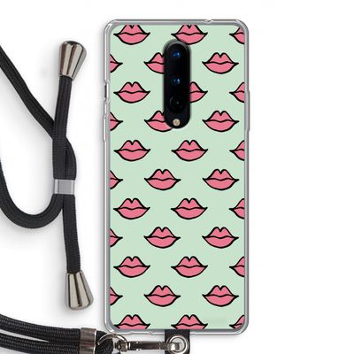 Lipjes: OnePlus 8 Transparant Hoesje met koord